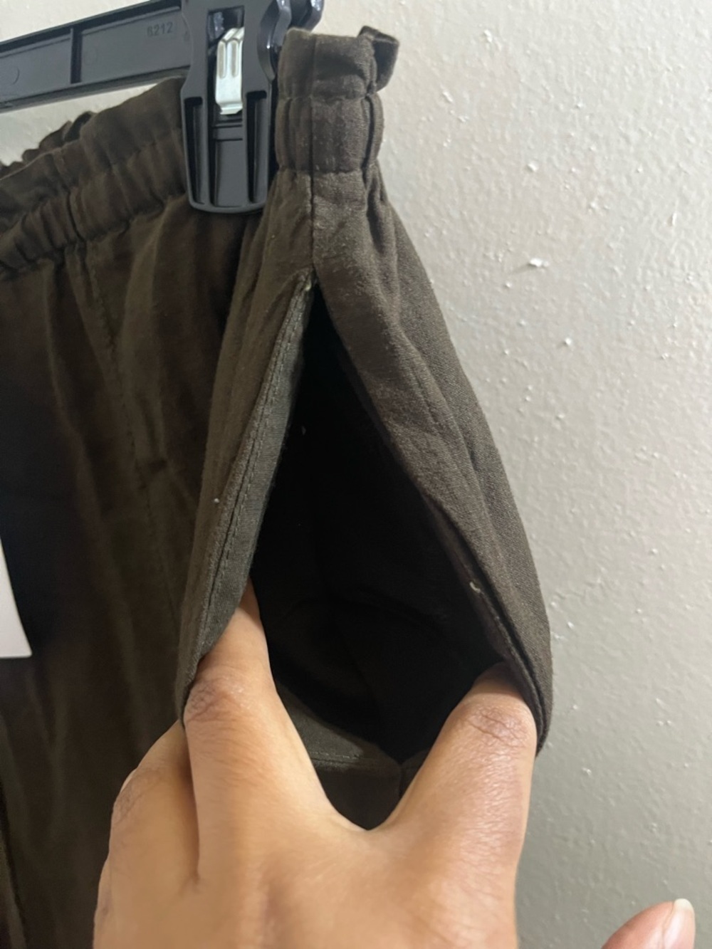 Mango Women’s Drawstring Joggers in Dark Brown - Picture 3 of 8